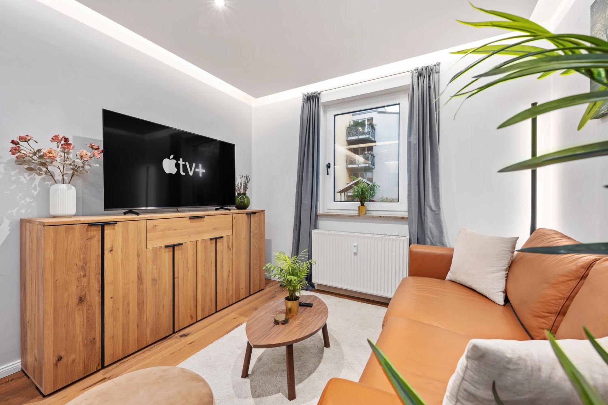 Edler Wohnraum Noble Stadtoase Mit Boxspringbett, Kaffeevollautomat, Lift & Parkplatz Chemnitz Luaran gambar